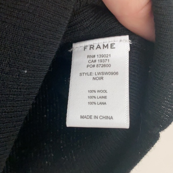 Frame Wool Shirt Ruffle Top - Picture 4 of 5